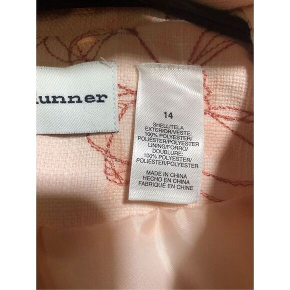 Alfred Dunner Women’s Pink Floral Pattern Suit Jacket Blazer Size 14 - Picture 6 of 7